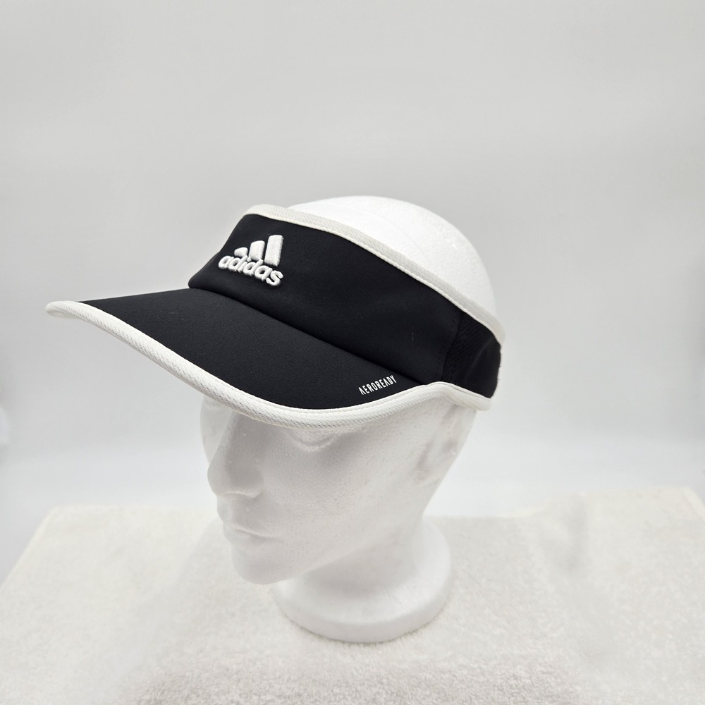 Adidas Visor Strap Back Adult One Size Black Adizero Climacool Poly Blend Golf